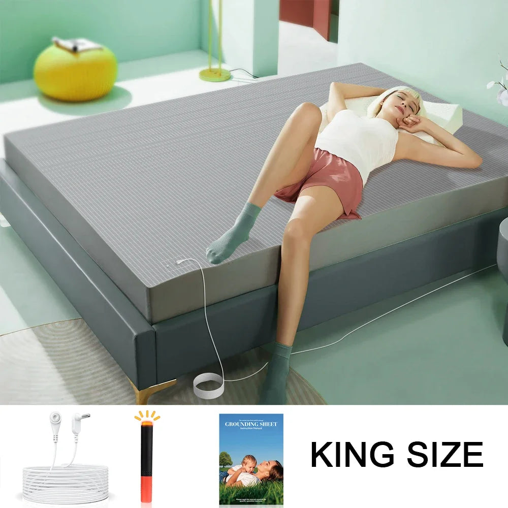 Astarexin Earthing Fitted Sheet With Conductive Silver Fiber