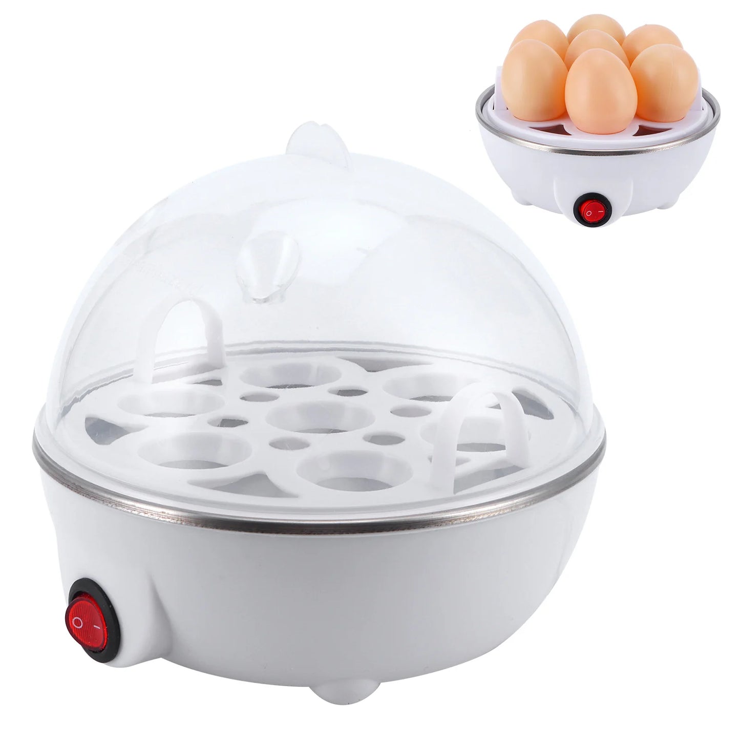 Romellar Electric Egg Boiler Multifunction Cooker Poacher For Kitchen Use