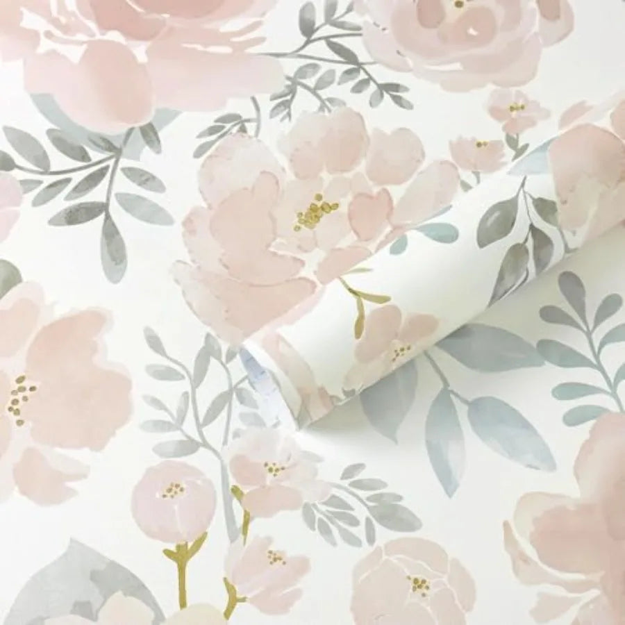 Peel Stick Floral Wallpaper Boho Watercolor Waterproof Removable Self Adhesive