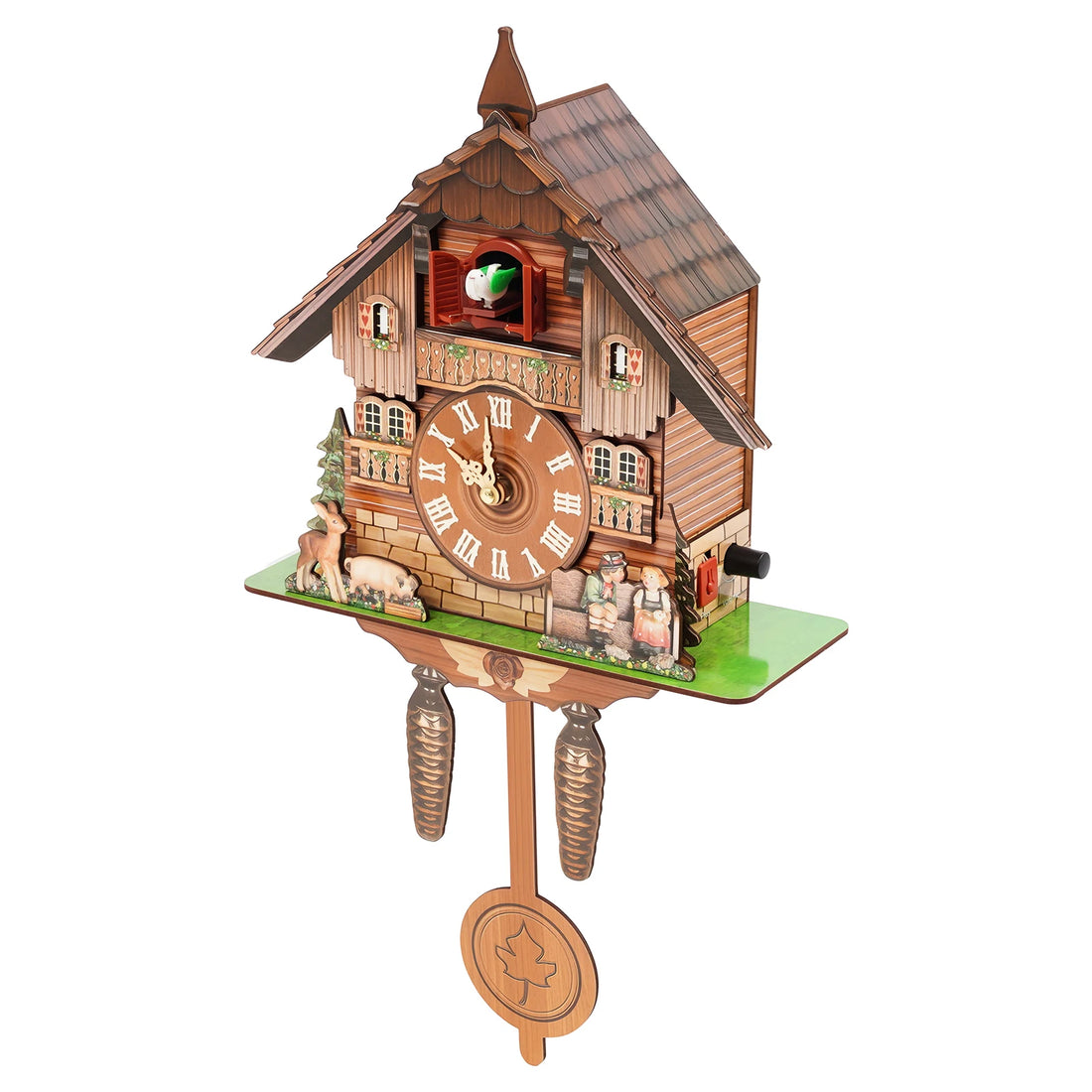 Cuckoo Wall Clock With Bird Chime Nordic Wooden Decor Clock