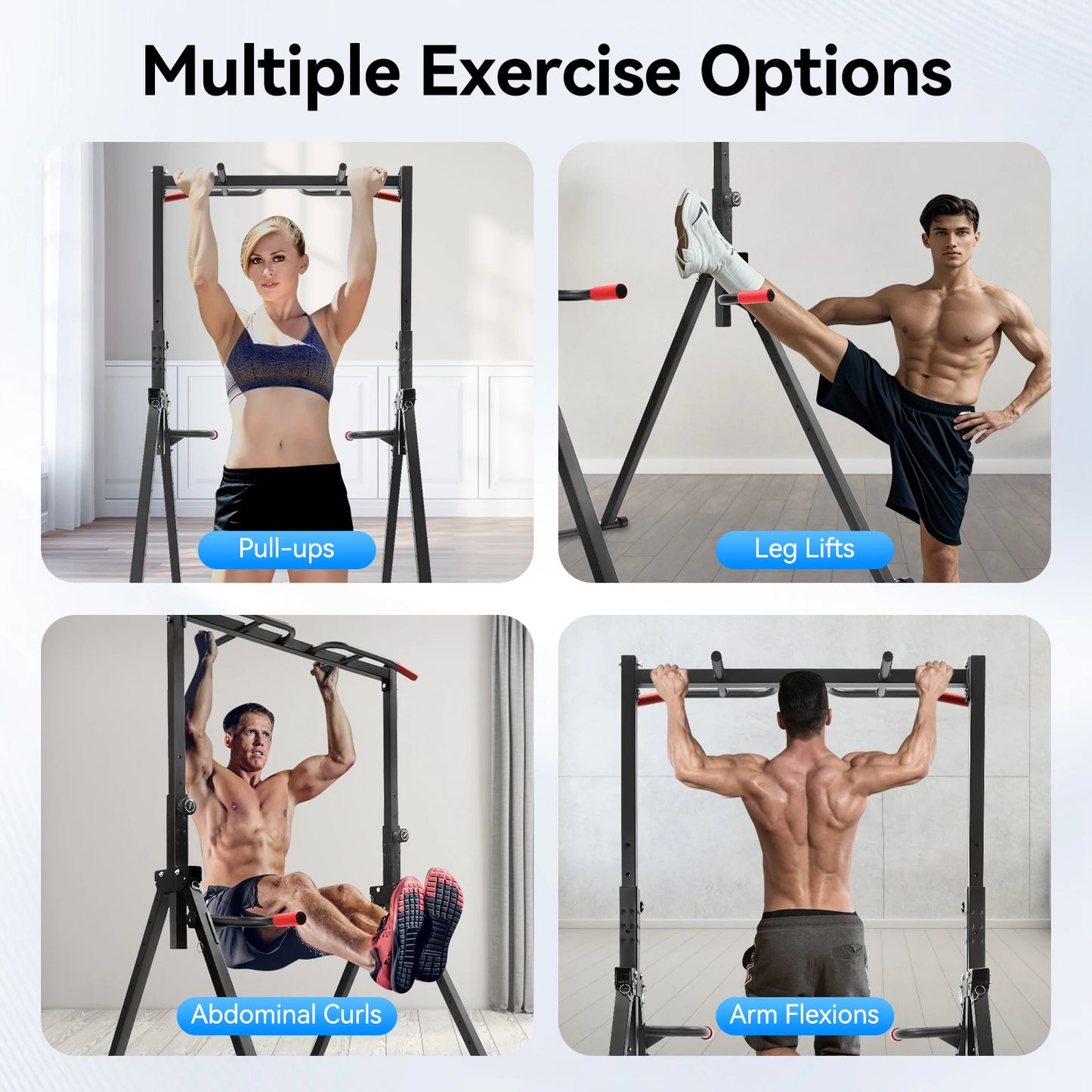 Foldable Adjustable Pull Up Bar For Home Gym Training