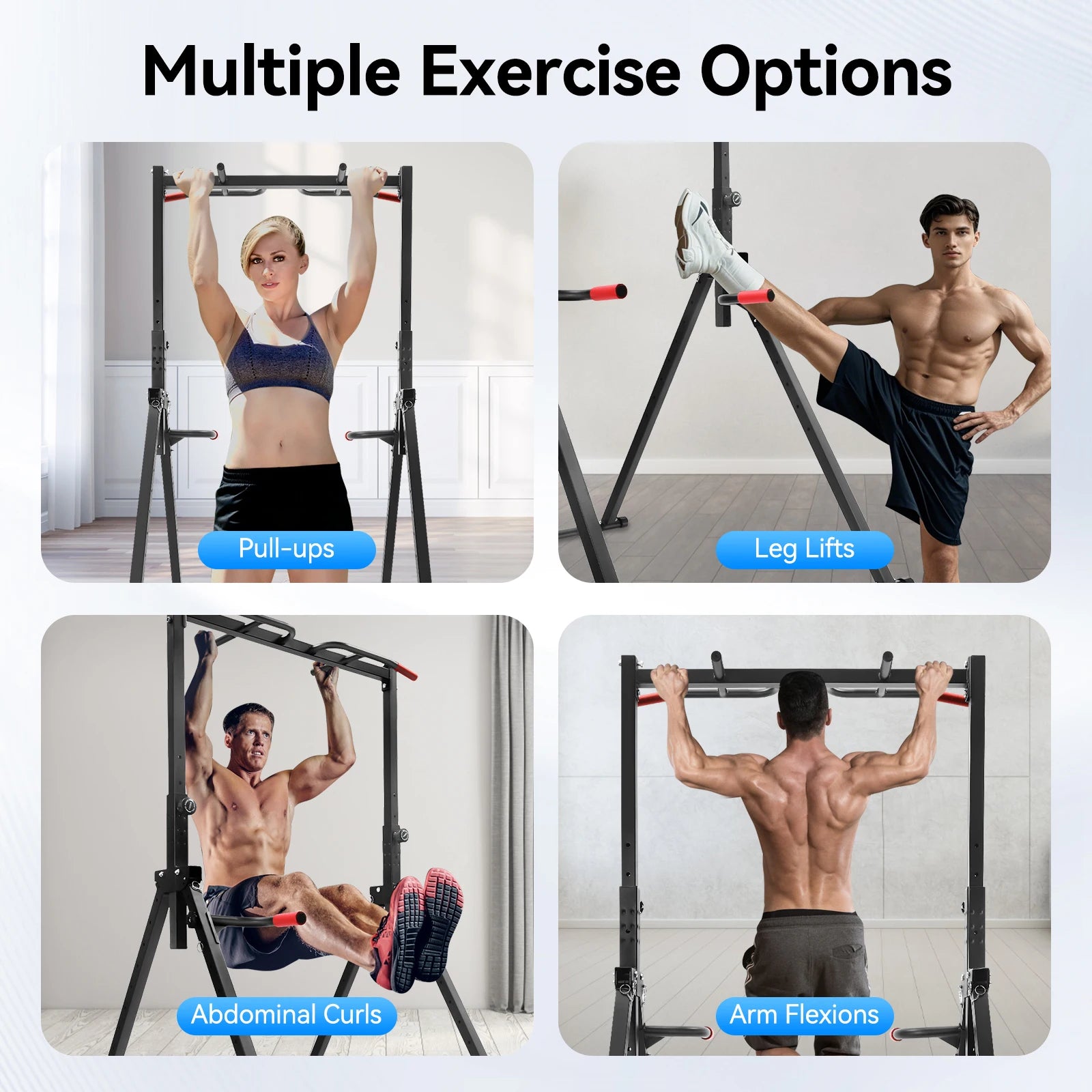Foldable Adjustable Pull Up Bar For Home Gym Training