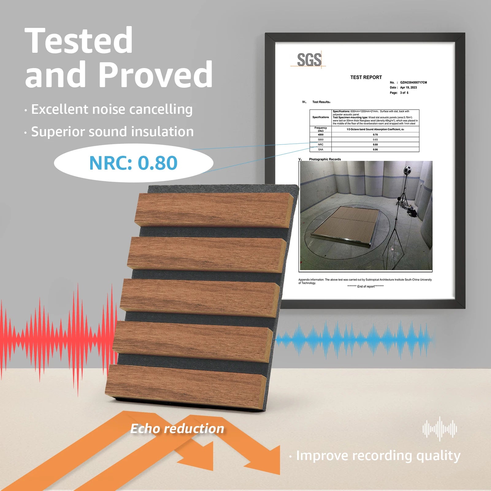 Art3d Wood Slat Acoustic Panels For Modern Wall Decor Soundproof