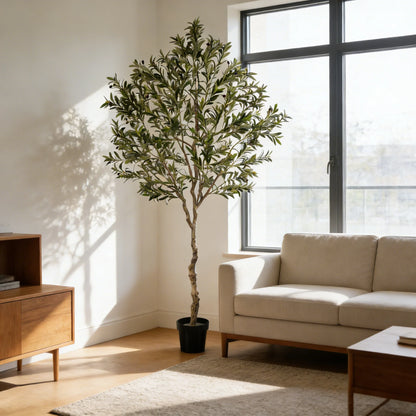 Olitree Artificial Olive Tree With Planter Pot And Realistic Foliage