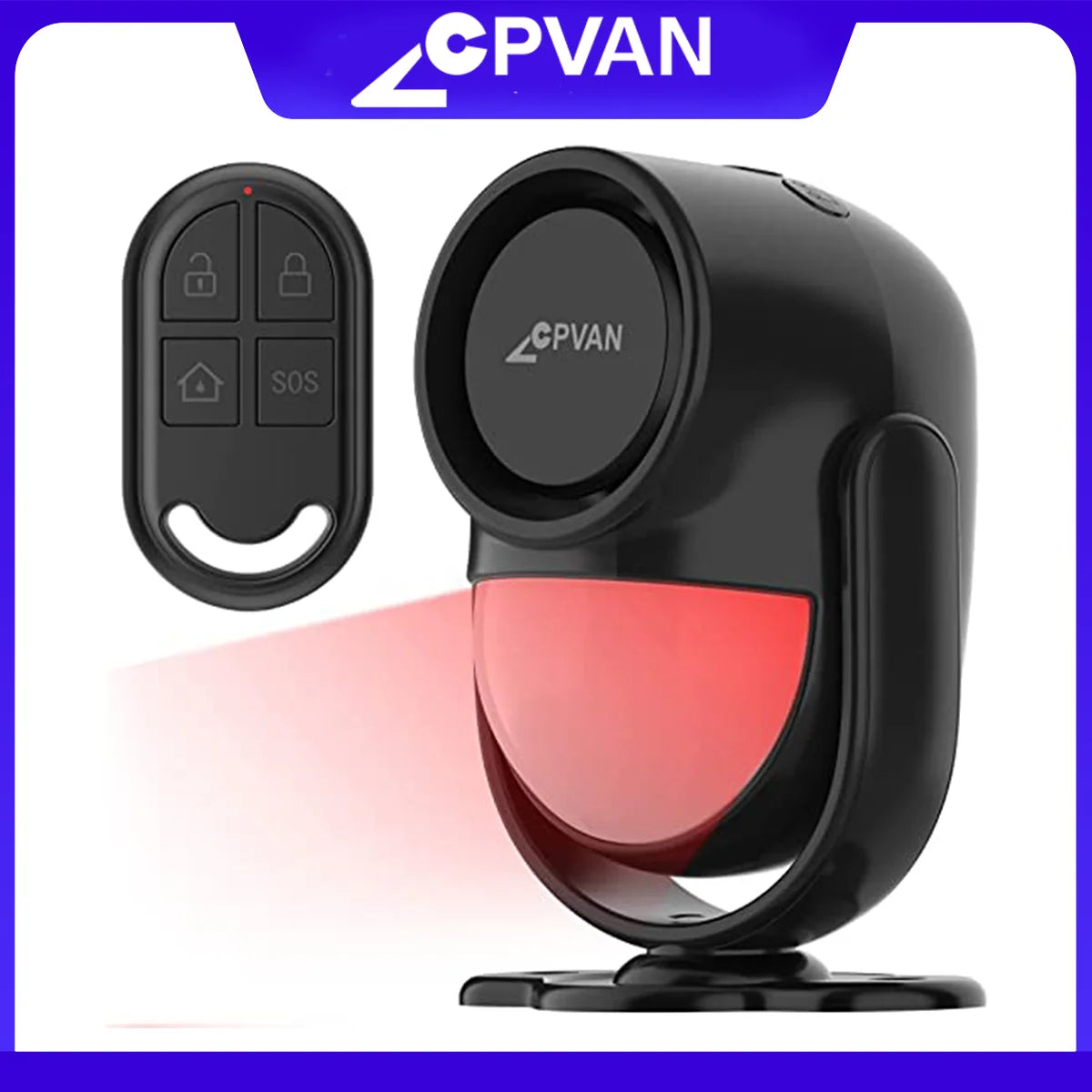 CPVAN Wireless 433MHz Infrared Motion Sensor Alarm With Remote