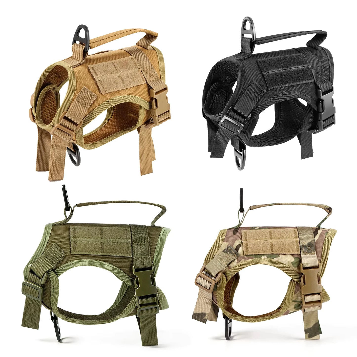 Tactical Cat Harness Adjustable And Leash Set Escape Proof Soft Mesh With Handle