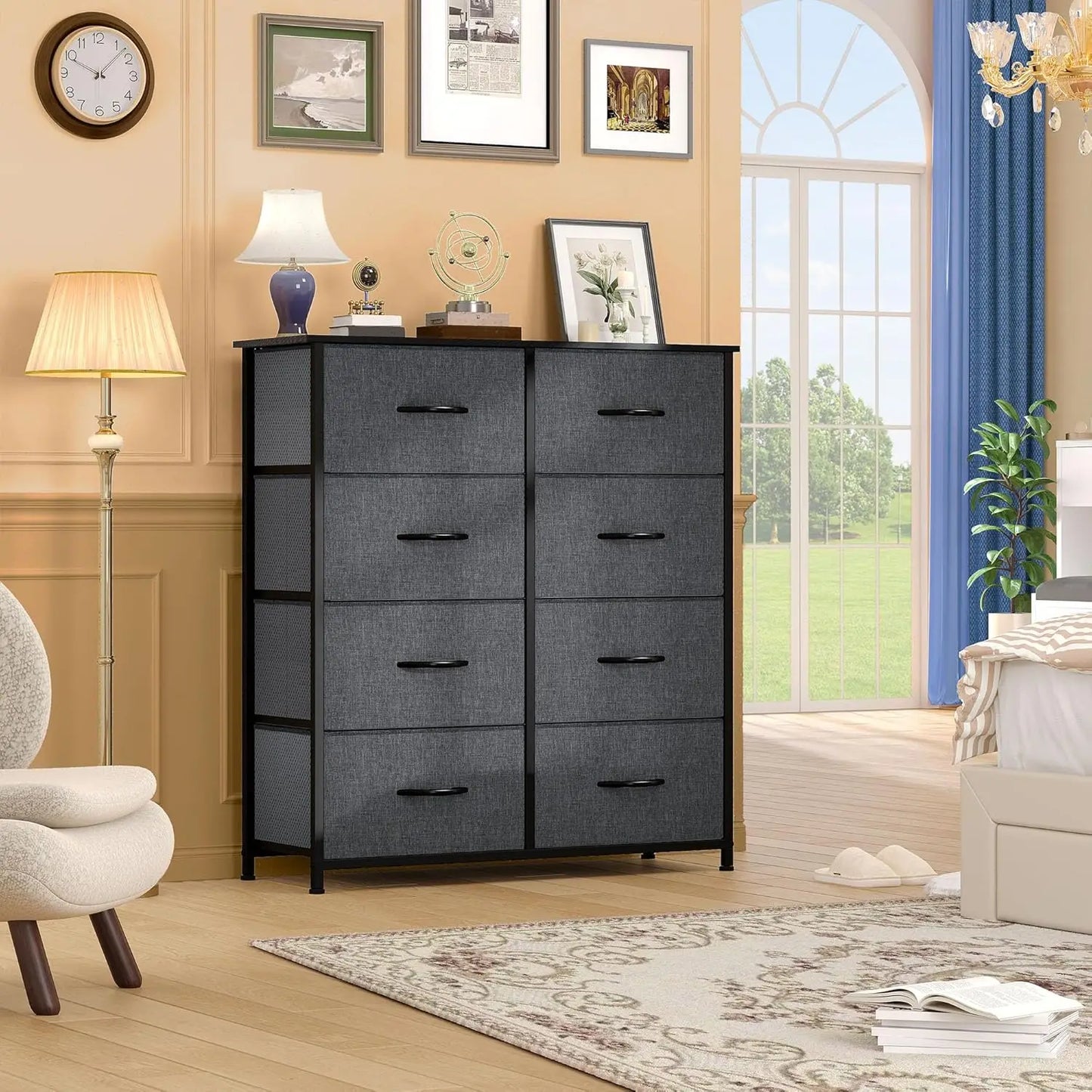 8-Drawer Fabric Dresser for Bedroom and Living Space