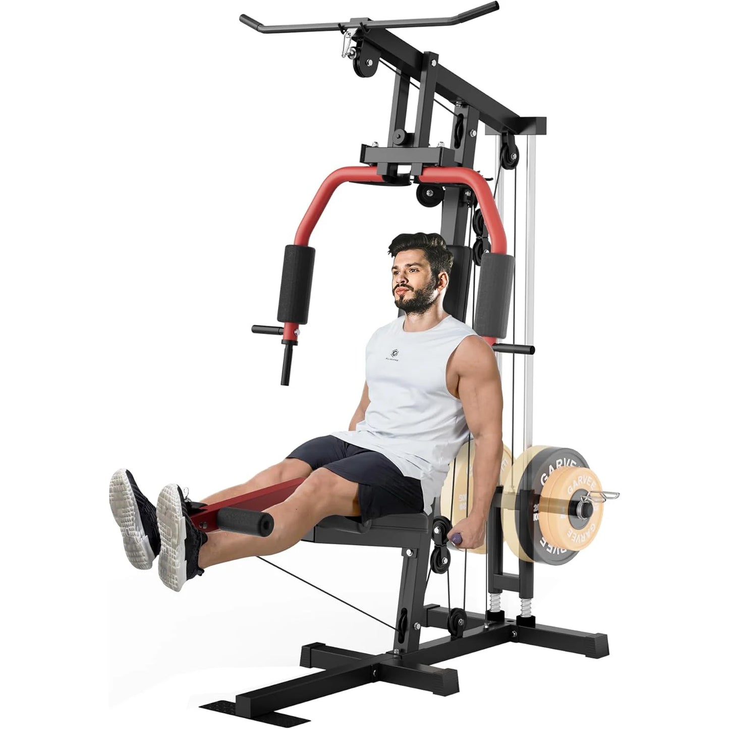 HiMISS Home Gym Machine for Full Body Strength Training Chest Press Lat Pulldown