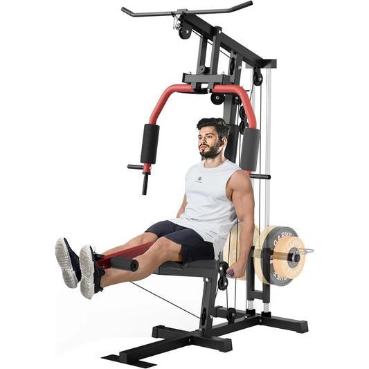 HiMISS Home Gym Machine for Full Body Strength Training Chest Press Lat Pulldown