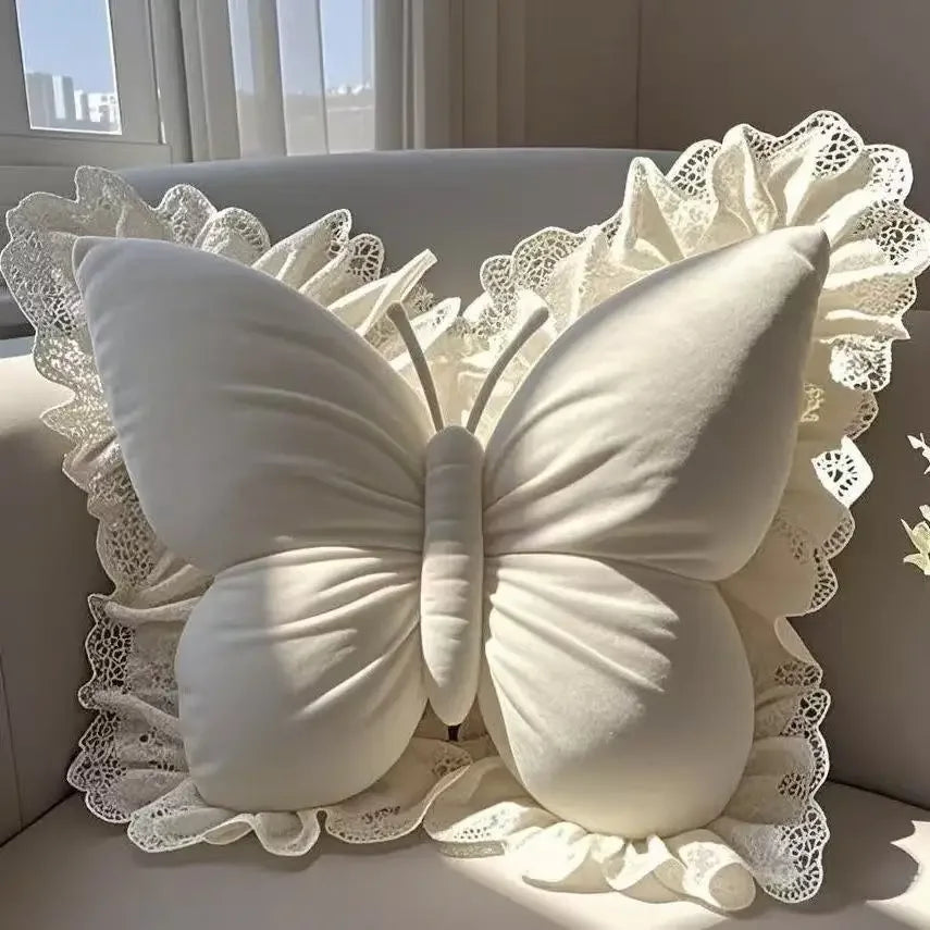 Princess Butterfly Office Pillow Cushion For Home And Travel