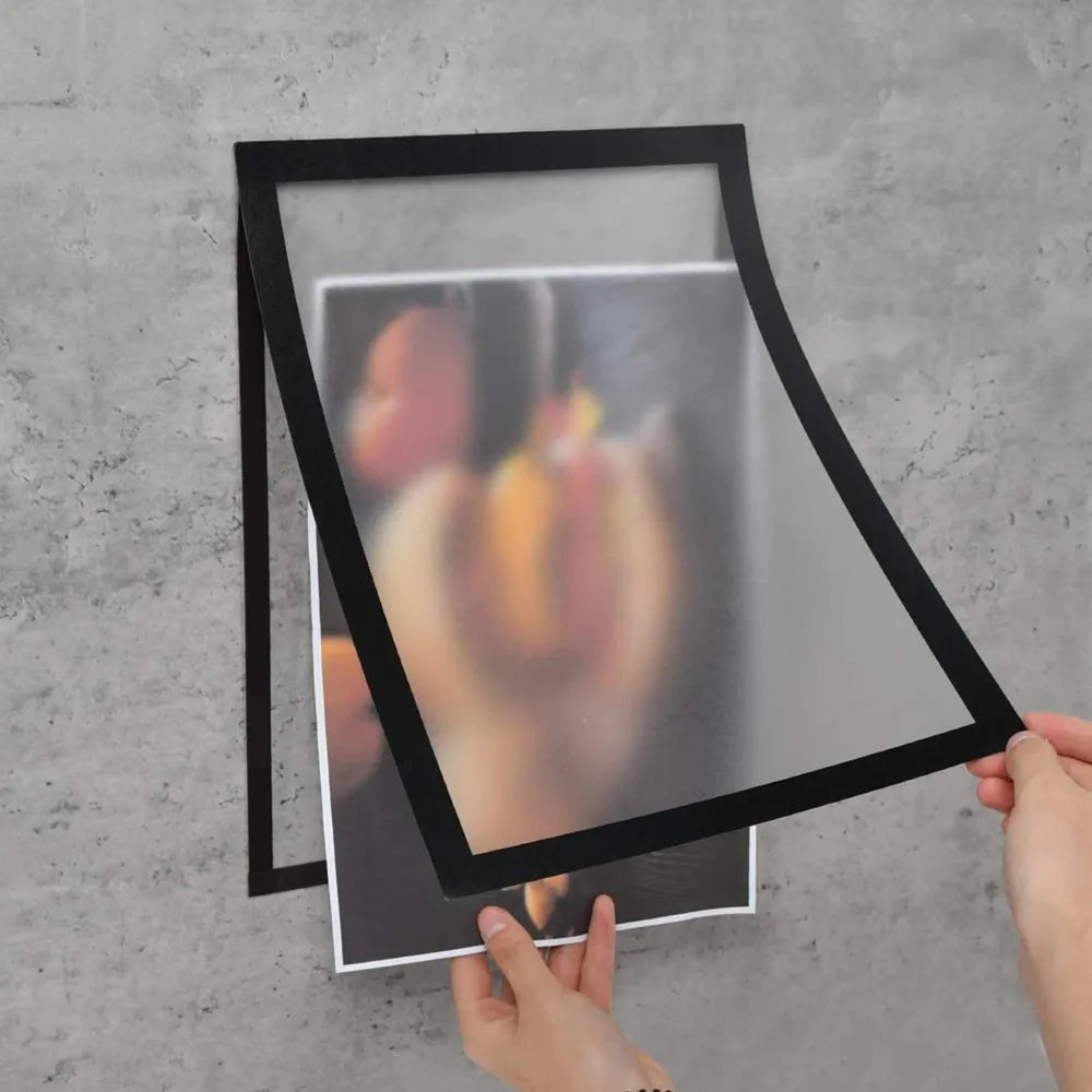 3Pcs Magnetic Wall Frame Set Self Adhesive Photos Notes