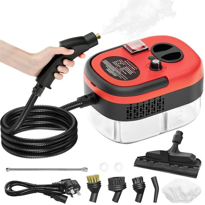 2500W Portable Handheld Steam Cleaner With Multiple Accessories