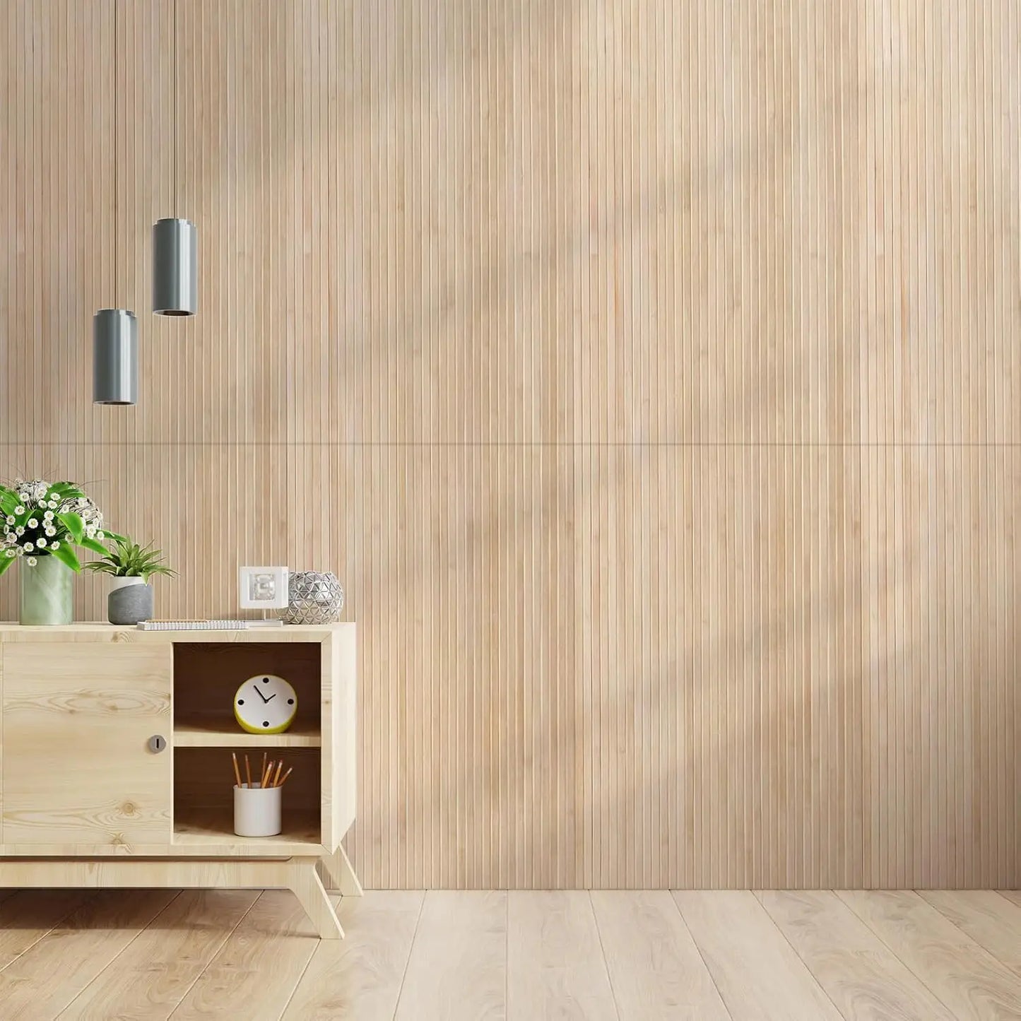 Natural Bamboo Wall Panel For Interior Decor And Wainscoting
