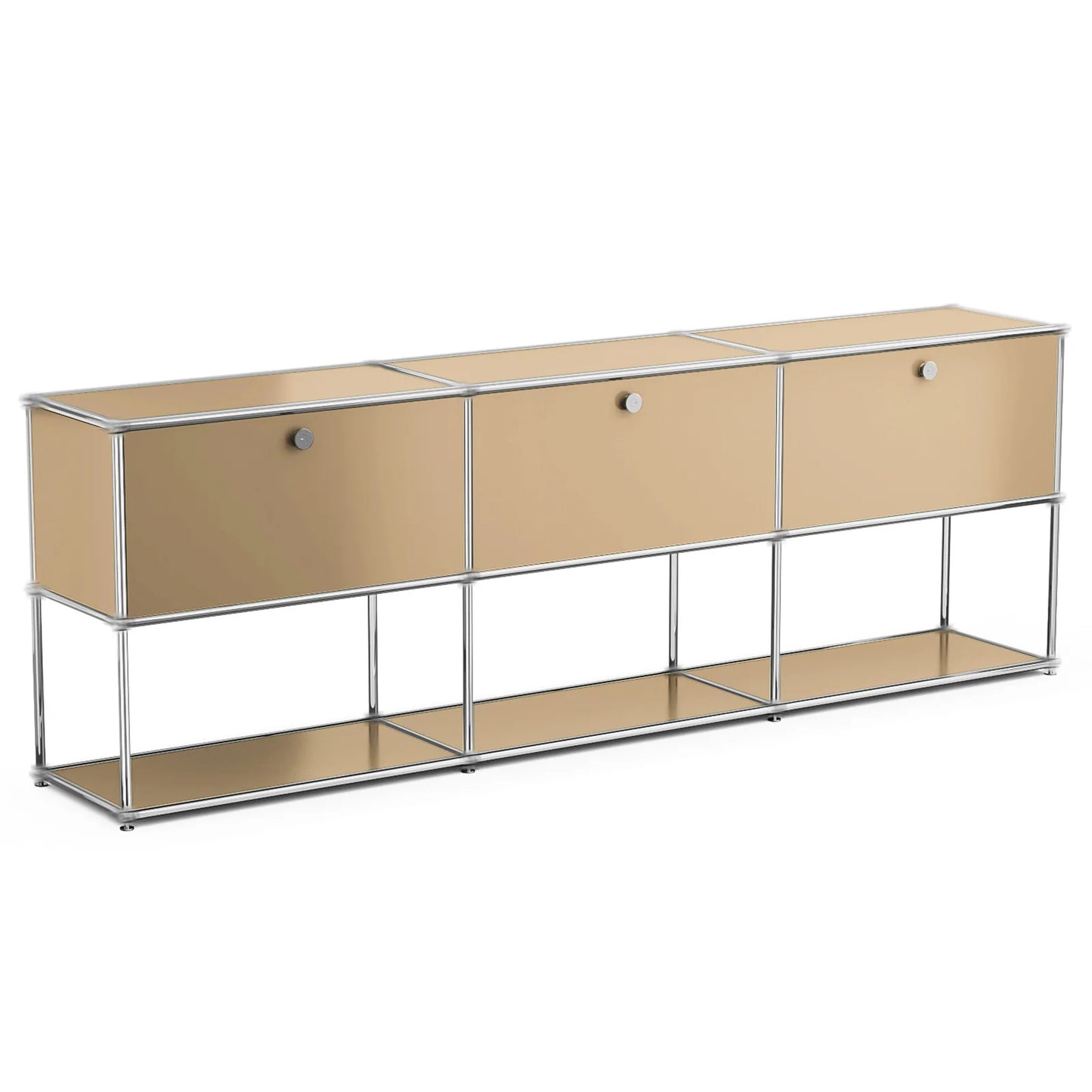 Modern Stainless Steel Storage Cabinet For Living Room And Home Office TV Stand