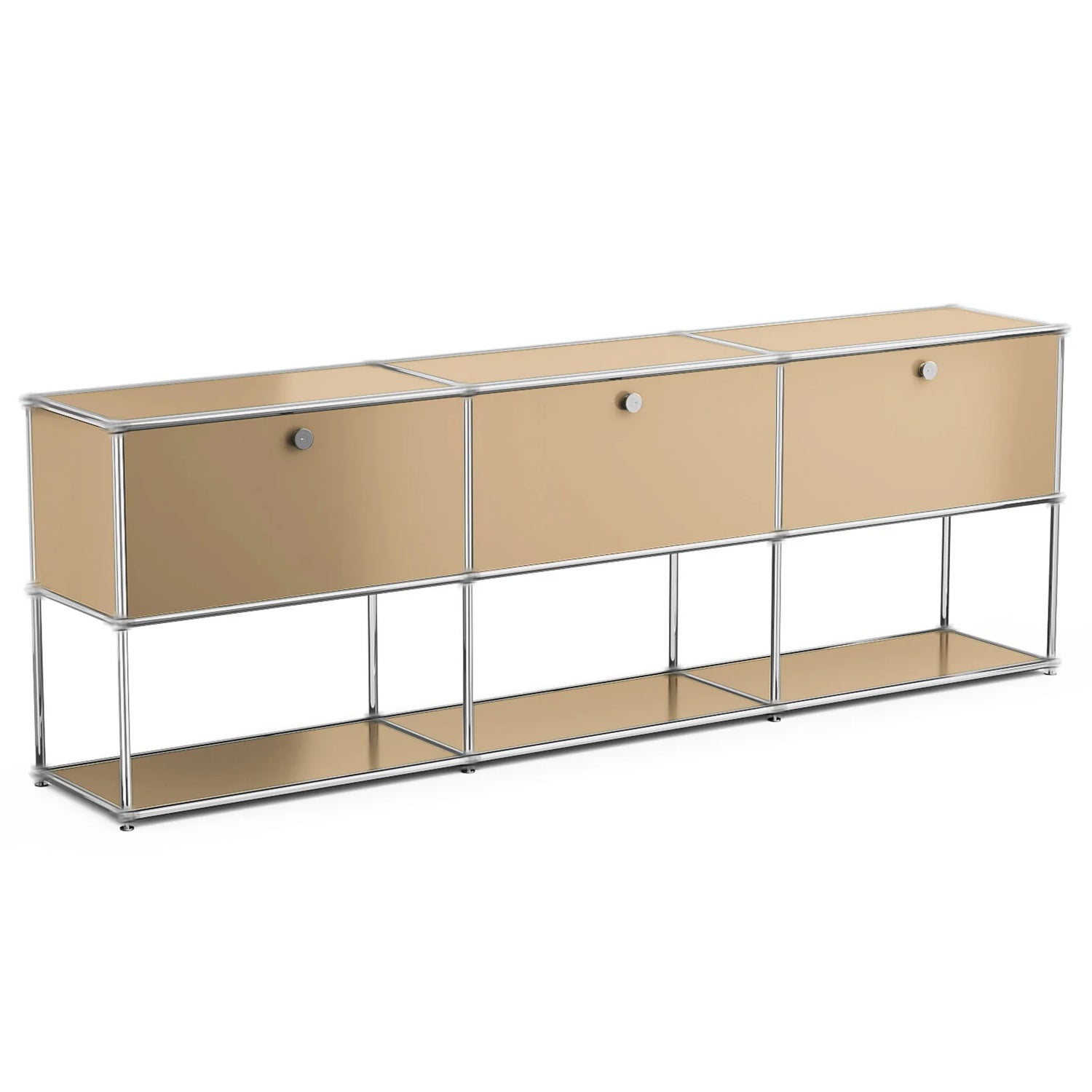 Modern Stainless Steel Storage Cabinet For Living Room And Home Office TV Stand