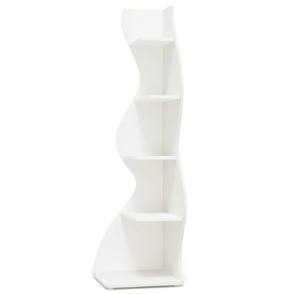 Tribesigns 5-Tier Corner Shelf Wall Bookcase and Plant Stand