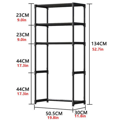 HiMISS Three Tier Over The Toilet Bathroom Storage Shelf