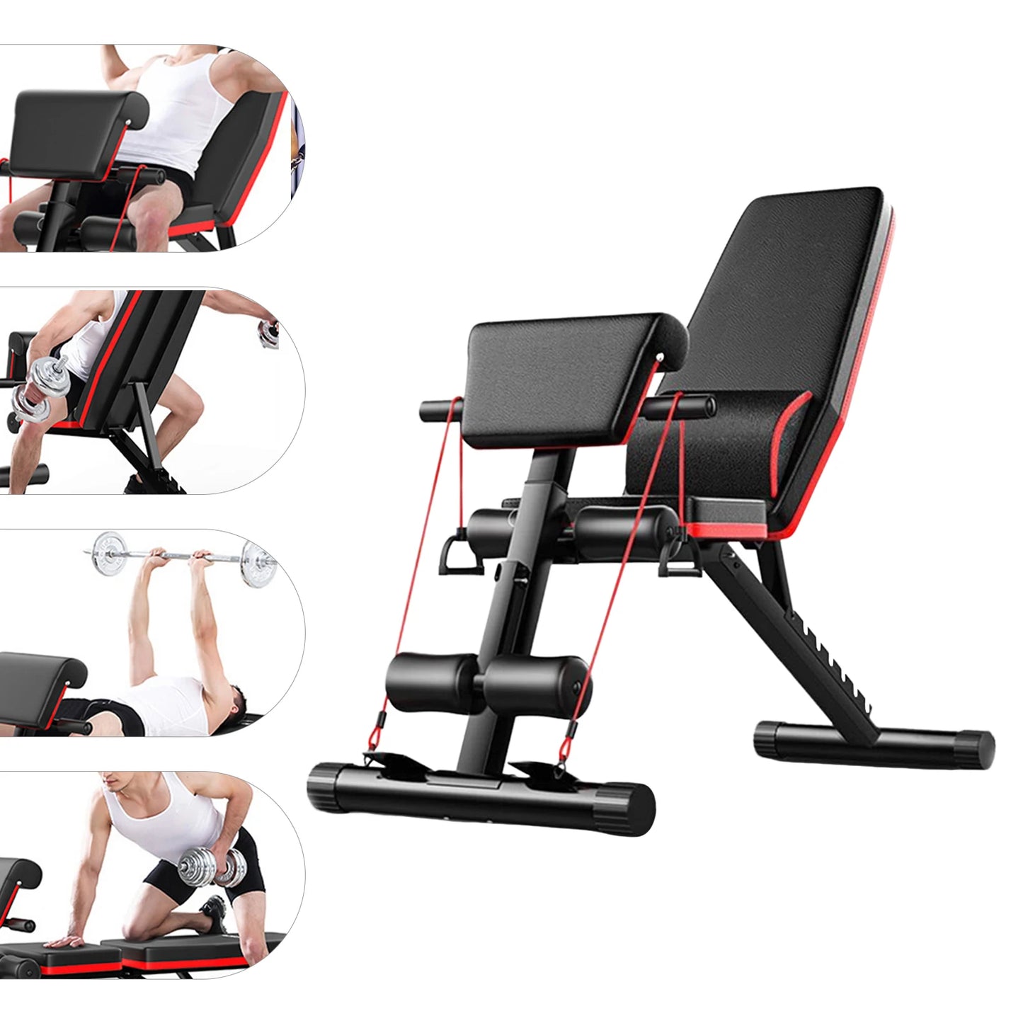 Fitness Bench Adjustable Strength Training Multifunctional Stool