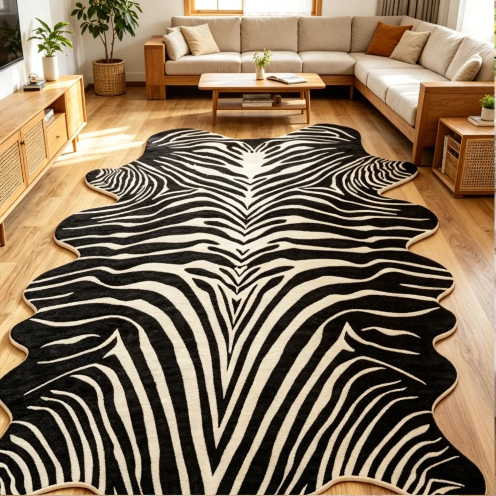 Velvet Area Rug With Anti Slip Rubber Backing, Machine Washable