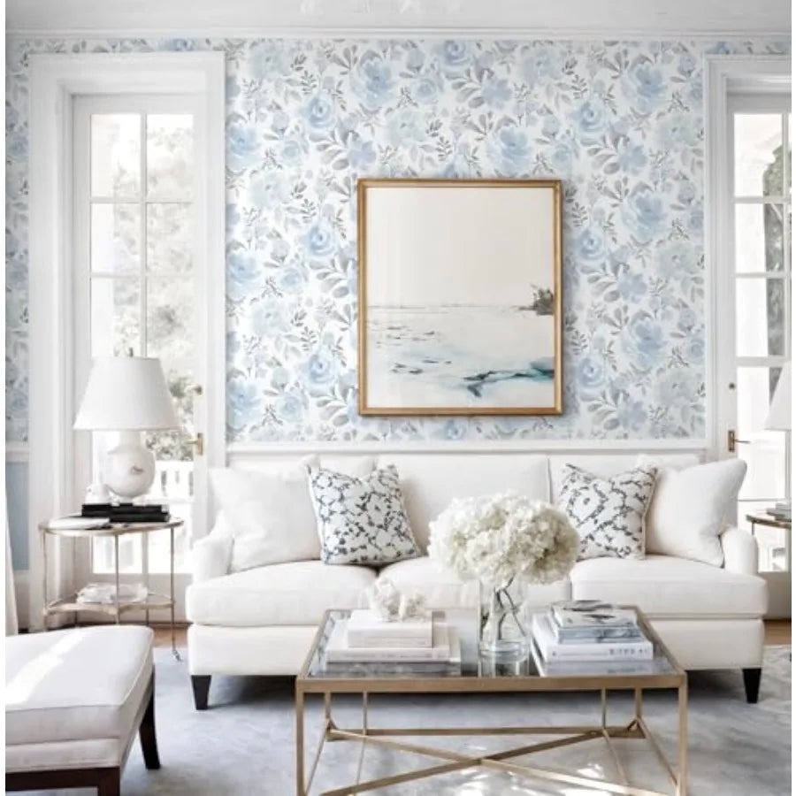 Peel Stick Floral Wallpaper Boho Watercolor Waterproof Removable Self Adhesive