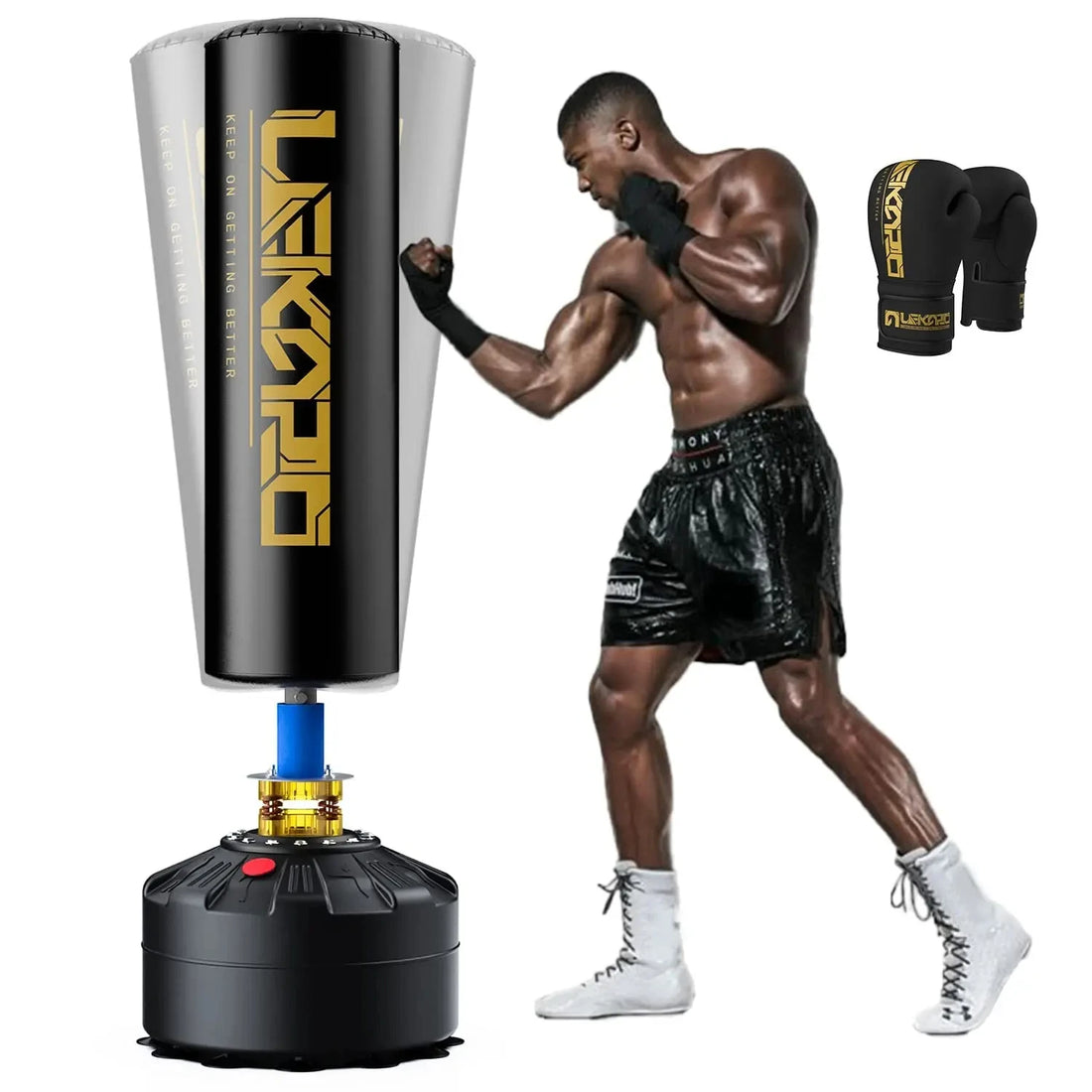 Free Standing Boxing Tower Punching Bag Muay Thai Sanda Equipment