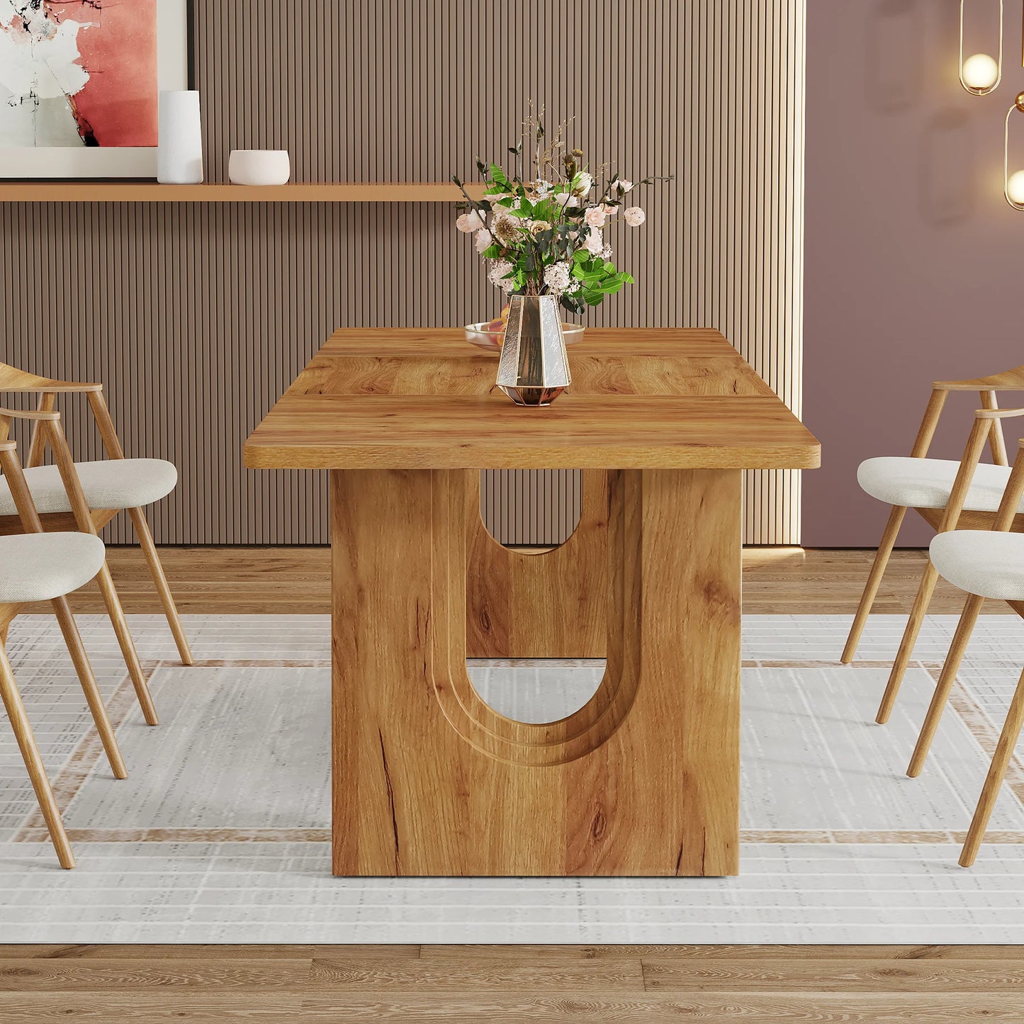 Tribesigns Modern Dining Table for Large Gatherings