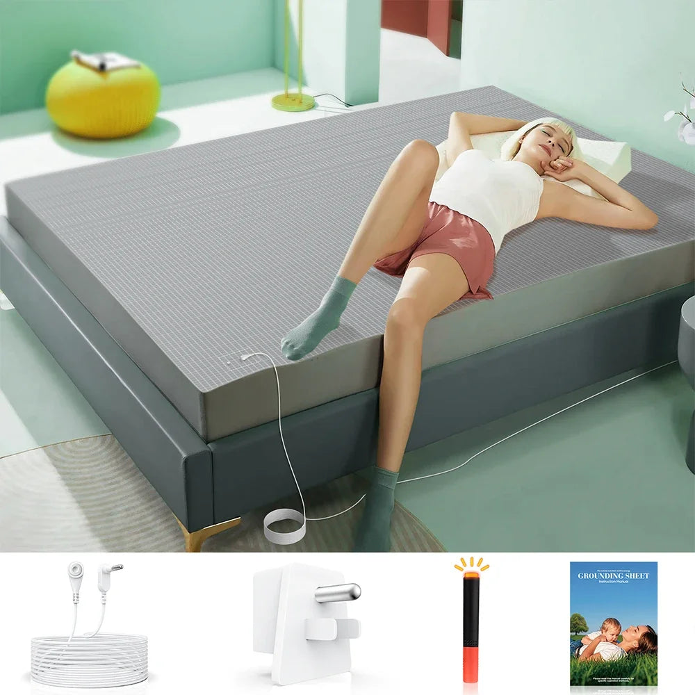Astarexin Earthing Fitted Sheet With Conductive Silver Fiber
