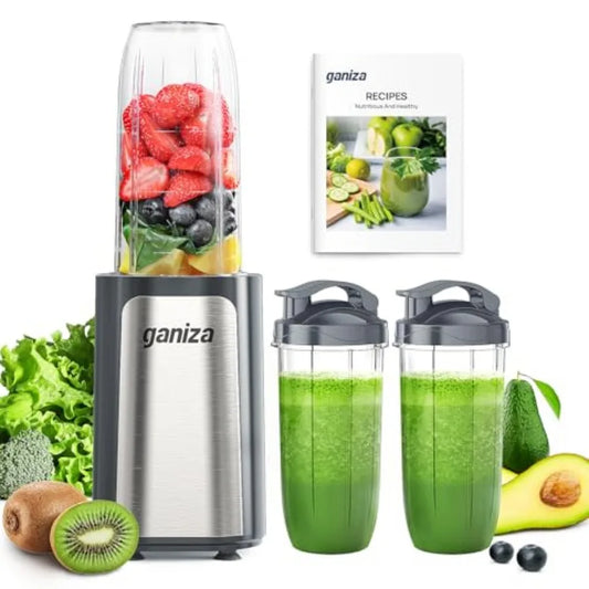 Personal Blender Set With Three Portable Cups For Smoothies
