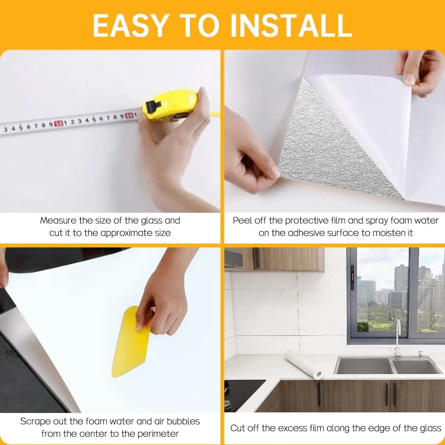 Peel And Stick PVC Vinyl Wallpaper For Kitchen Moisture Resistant