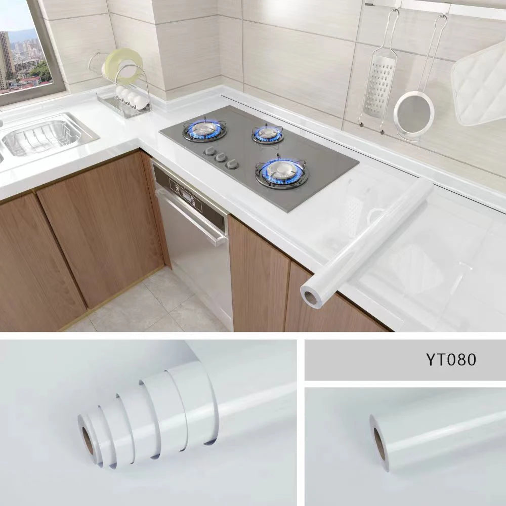 Marble Kitchen Peel and Stick PVC Wallpaper Film Countertops