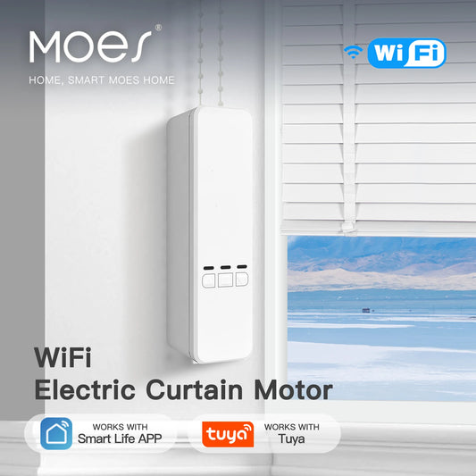 MOES Tuya WiFi Smart Motorized Chain Roller Blinds Kit