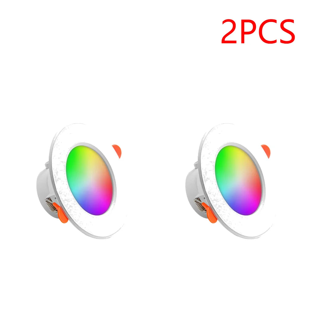 APWIKOGER Smart LED Downlight 10W RGB CCT Bluetooth Ceiling Lamp