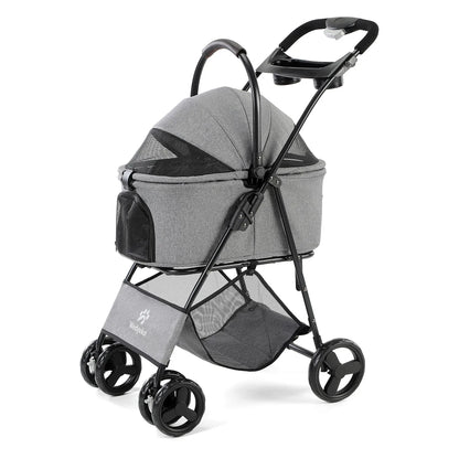 Pet Stroller 3 In 1 With Removable Carrier All Terrain