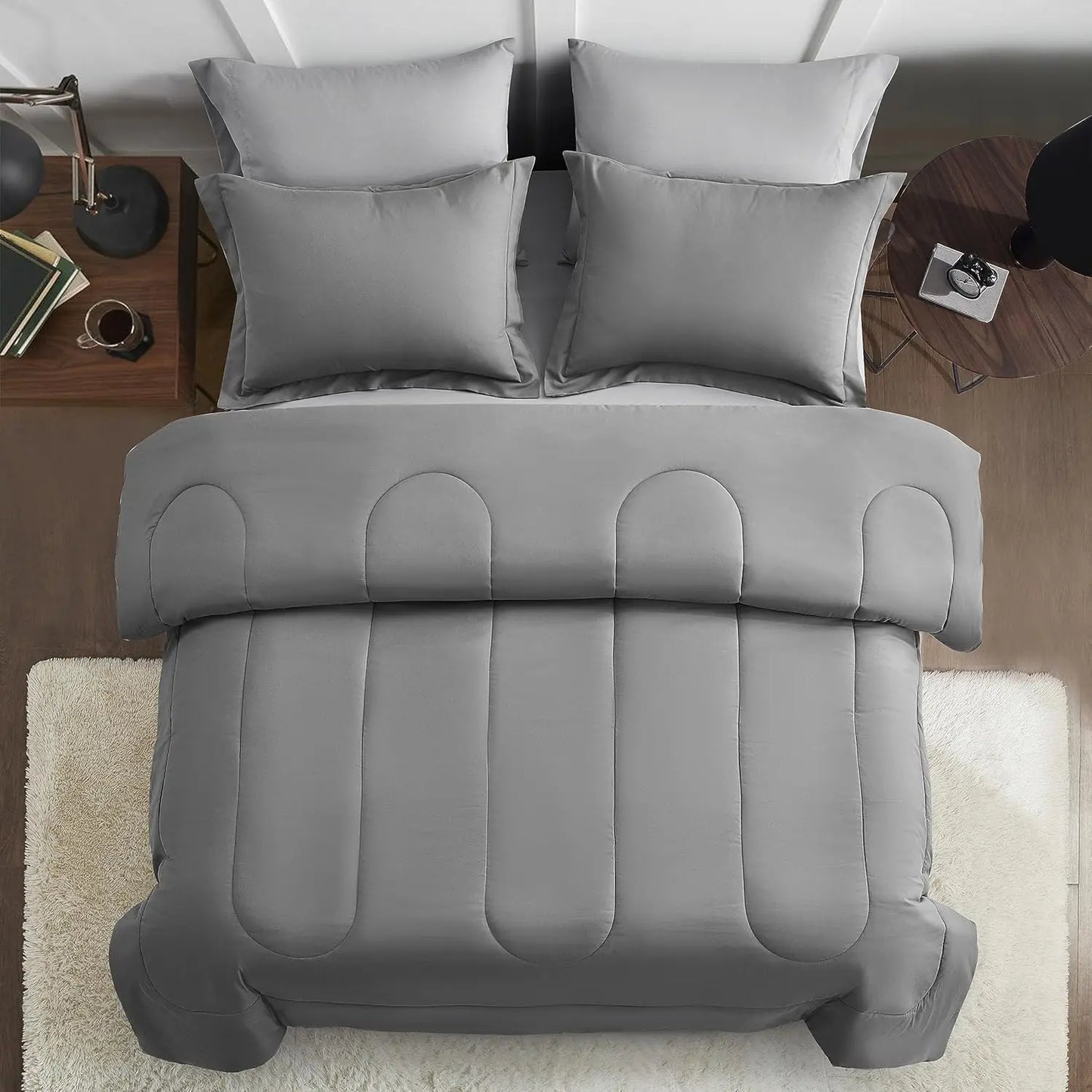 Bed In A Bag Comforter Set 7 Piece Down Alternative