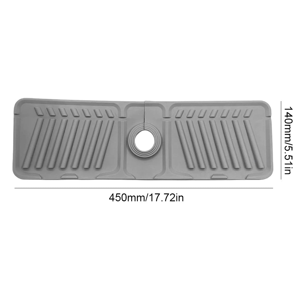 Silicone Faucet Mat Multifunction Draining Pad For Kitchen Countertop