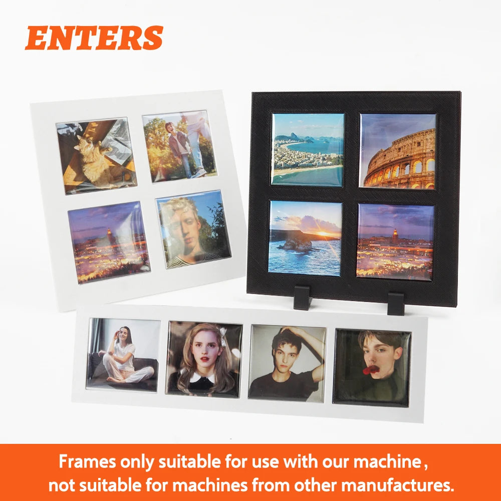 Wonderful Blank Photo Frame Set Fridge Magnet Frames