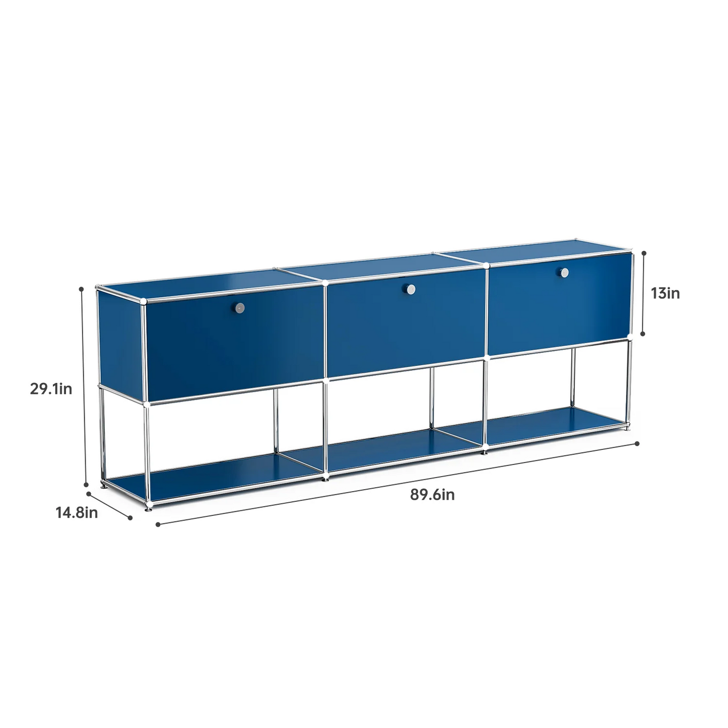 Modern Stainless Steel Storage Cabinet For Living Room And Home Office TV Stand