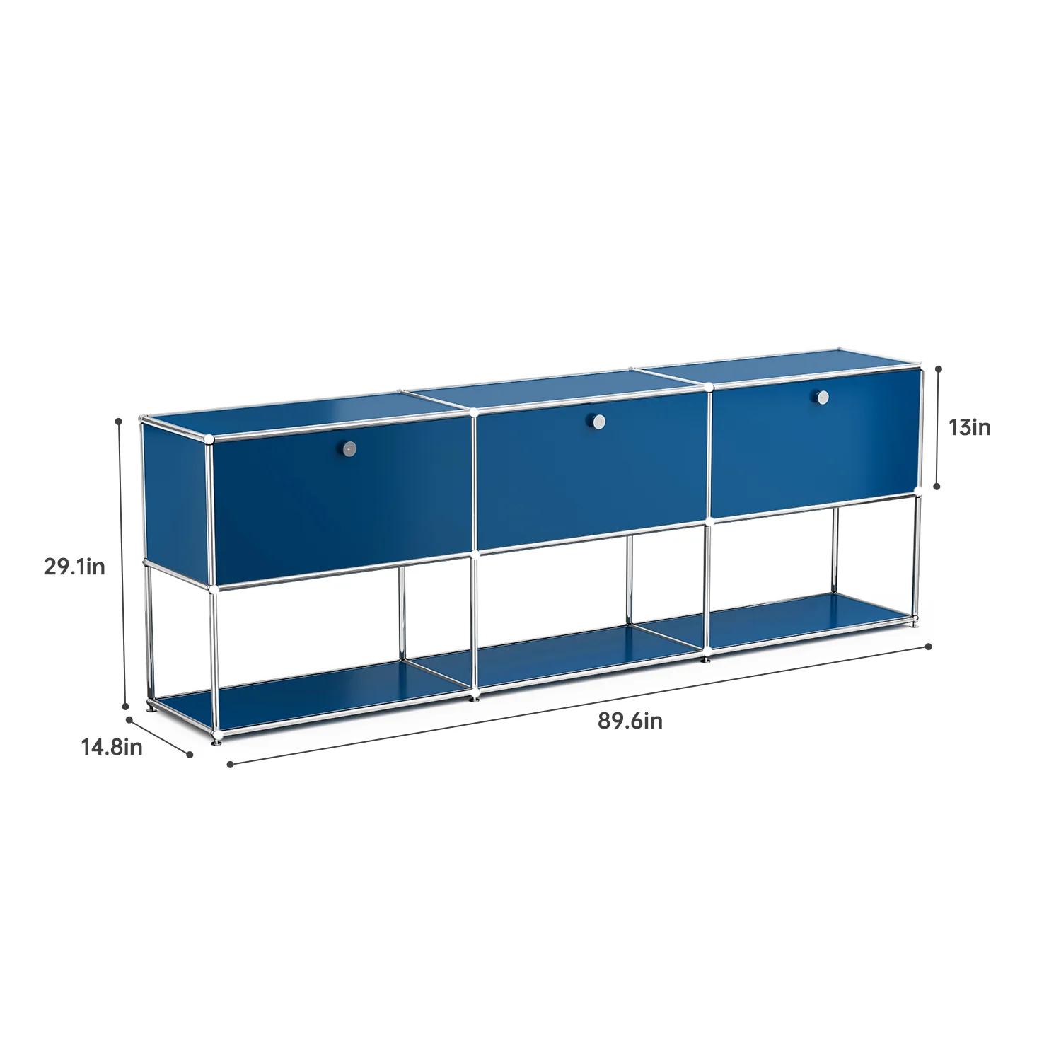 Modern Stainless Steel Storage Cabinet For Living Room And Home Office TV Stand