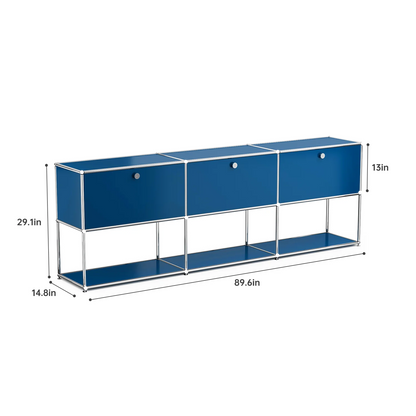 Modern Stainless Steel Storage Cabinet For Living Room And Home Office TV Stand