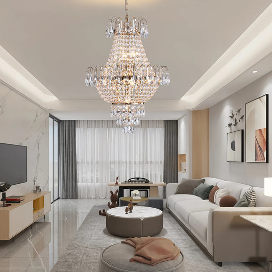 ARLGSITE Crystal Chandelier Imperial European Style Seven Light