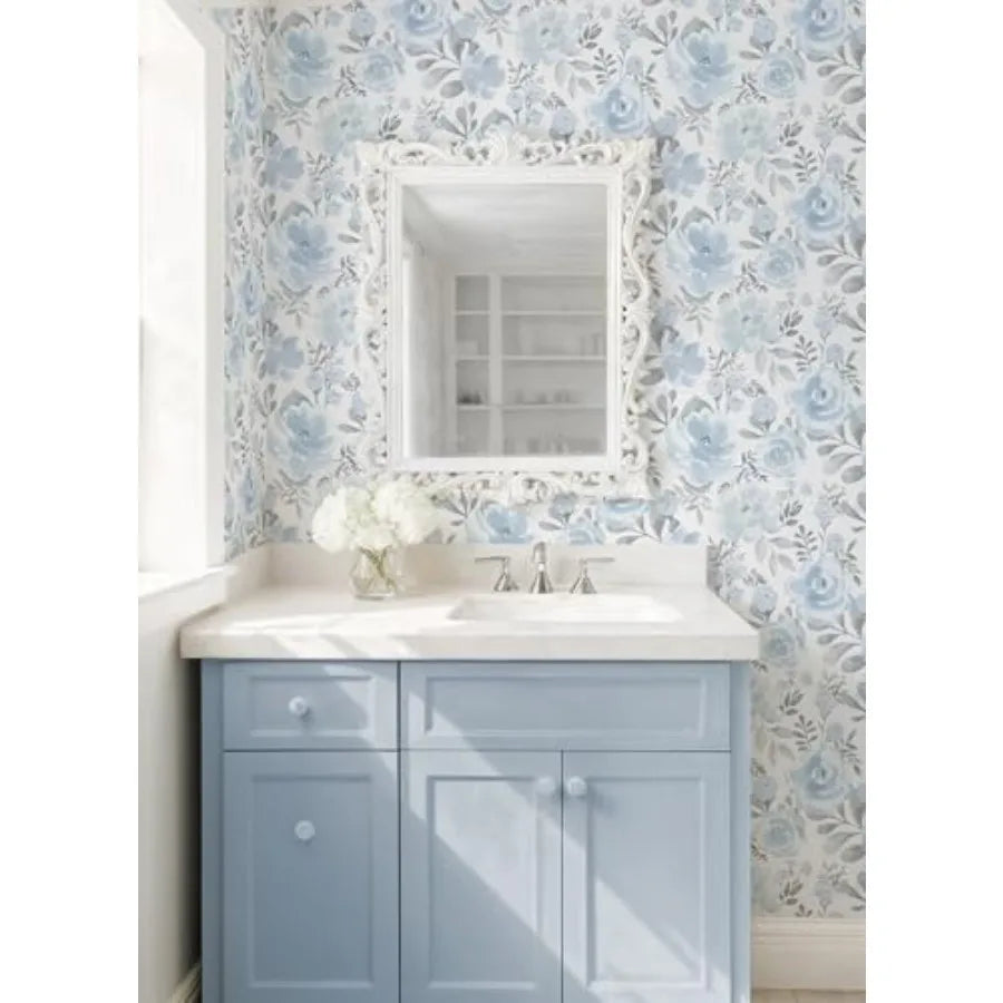 Peel Stick Floral Wallpaper Boho Watercolor Waterproof Removable Self Adhesive