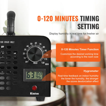 SucceBuy 36000mg Ozone Generator With Timer For Home Air Purification
