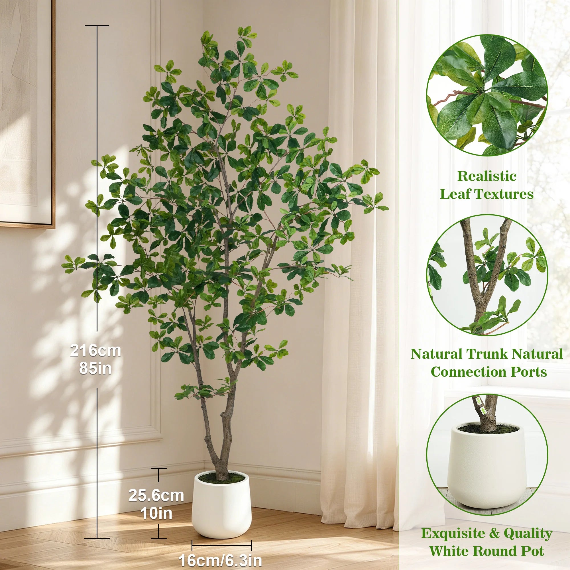 Olitree Faux Olive Tree Indoor Plant With Realistic Wood Trunk