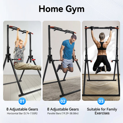 Foldable Adjustable Pull Up Bar For Home Gym Training