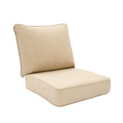 Outdoor Deep Seat Cushion Set With Removable Covers