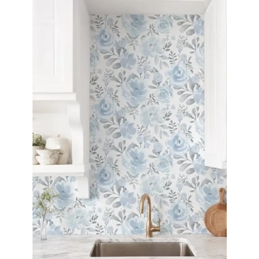 Peel Stick Floral Wallpaper Boho Watercolor Waterproof Removable Self Adhesive