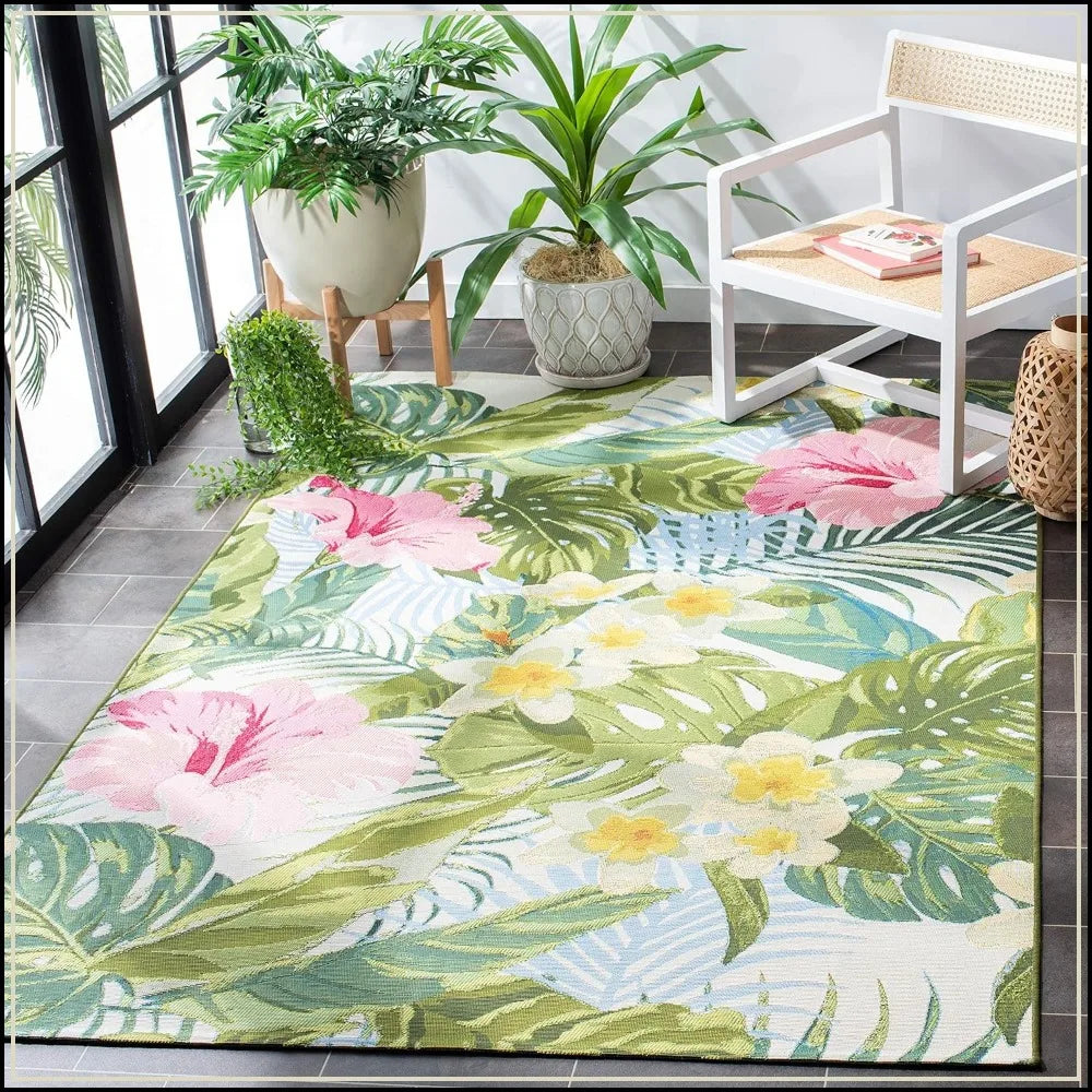 Non-Shedding Washable Outdoor Rug For Patio And Backyard