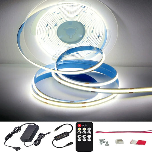 ETL Listed 24V COB LED Strip Light Dimmable RF Remote