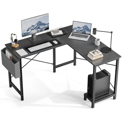 Jhk L Shape Gaming Computer Desk With Storage Shelf