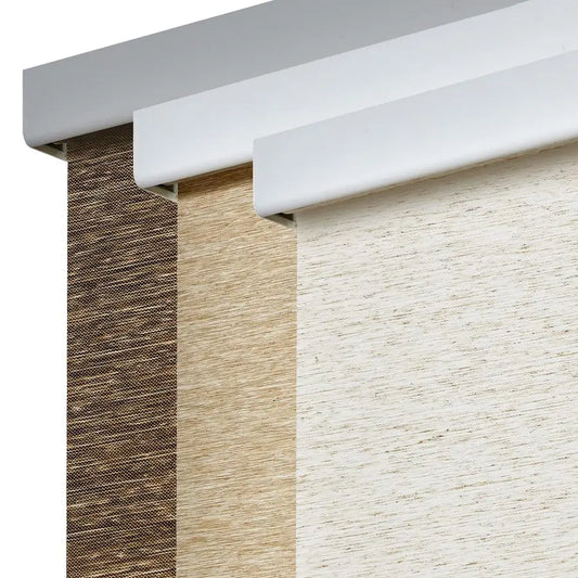 Cordless Roller Shades for Windows With Light Filtering Bamboo Fabric